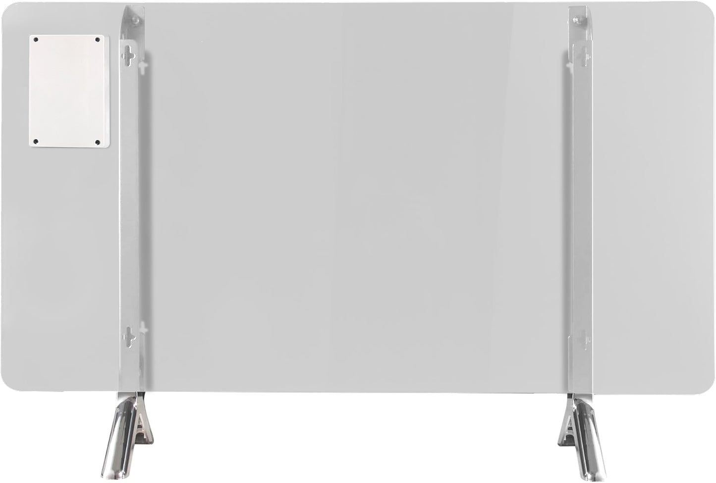 BERG White Far Infrared Electric Wi-Fi/Remote Control Smart Glass Panel Heater - Ultraslim (12mm)