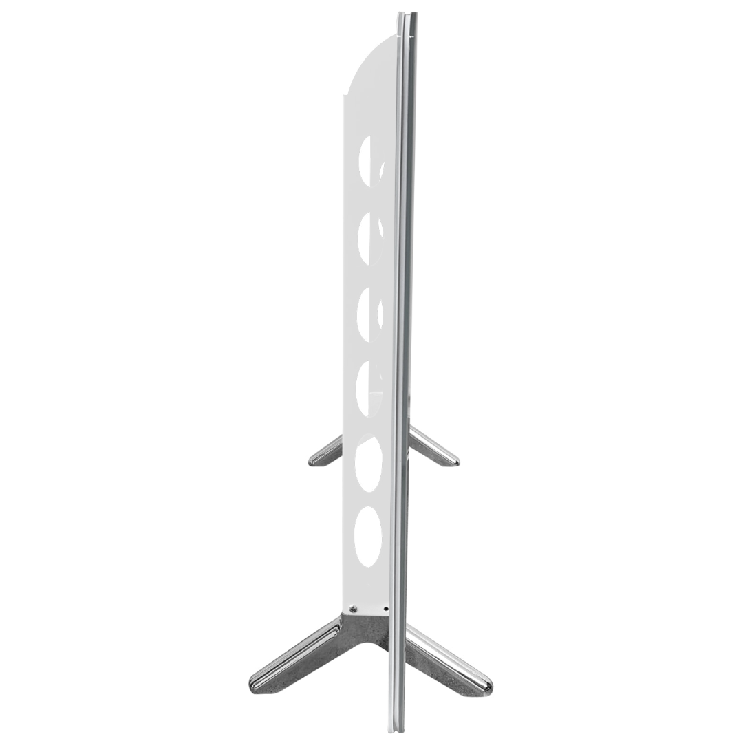 BERG White Far Infrared Electric Wi-Fi/Remote Control Smart Glass Panel Heater - Ultraslim (12mm)