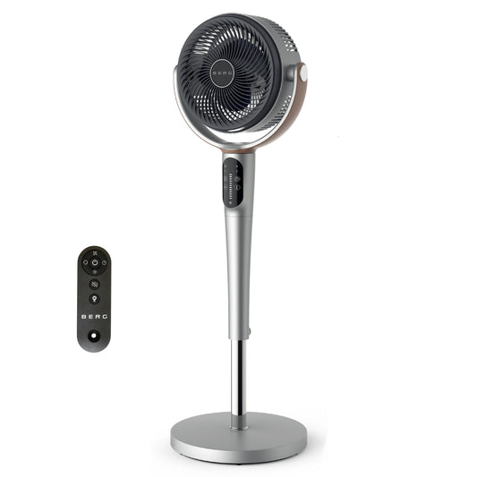 BERG Breeze Remote Control 24-Speed 3D Oscillating 40W Pedestal Fan